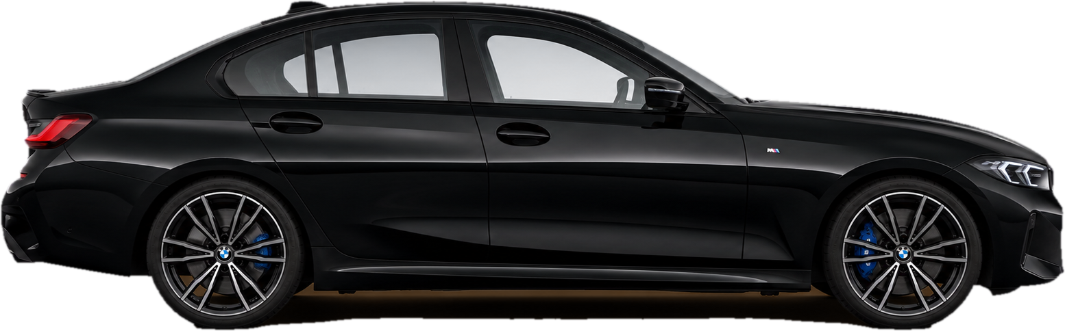 BMW 3 Serisi sağ yan profil; sağ ön kapı değişen olarak işaretli